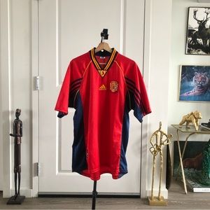 Spain adidas 1998 home jersey
